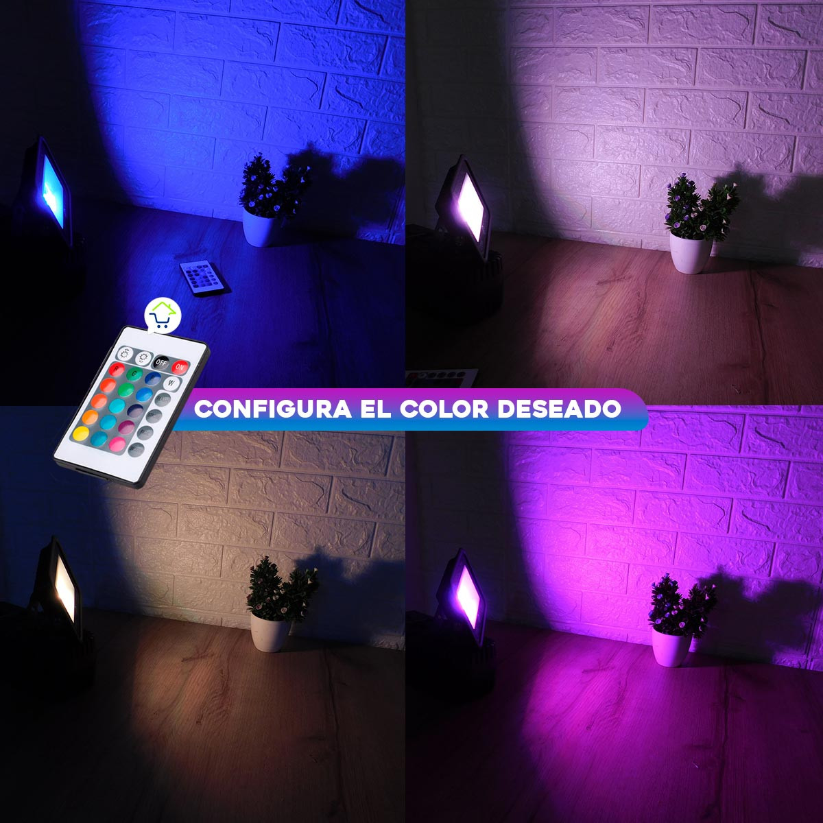 Miniatura 2 de Reflector LED Multicolor RGB WT60020